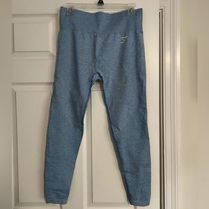Gymshark Vital Seamless leggings. Light blue. Sz L. Never worn